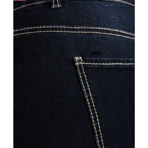 Size 14  • 1x • BloomChic • Contrast Trim Stitch Dark Wash Jeans - Indigo - Picture 5 of 8